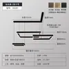 Lámpara de araña minimalista italiana para sala de estar, lujo ligero, diseñador creativo, de alta gama, atmosférica, anillo protector para los ojos, lámpara de araña para comedor, aluminio, otro
