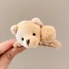 Novo Estilo Outono e Inverno Presilha de Cabelo de Pelúcia Cor de Café para Mulheres, Presilha Tubarão de Alta Qualidade, Presilha de Cabelo da Moda para a Parte de Trás da Cabeça, Acessórios de Cabelo Atacado