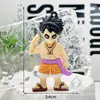 Llavero de One Piece Colgante de Goma Blanda Animación de Dibujos Animados Luffy Llavero de Coche Adornos Colgantes Caja Sorpresa Muñeca Pequeña Personalización