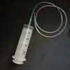 Jeringa de plástico de gran capacidad para dispensar enema, bomba de aceite, jeringa de lavado, tubo de extensión, tubo de aguja de boca gruesa