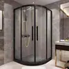 Hangzhou Cabina de Ducha Personalizada Separación Húmeda y Seca Puerta Corredera de Vidrio Acero Inoxidable Celebridad de Internet Minimalista Baño de Cuerpo Entero Integrado