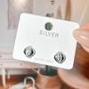 Pendientes de plata de ley S925 para niñas, de alta gama, con un temperamento nicho, sencillos, pequeños y exquisitos.