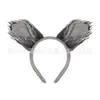 El Set de Diadema de Halloween Más Popular de Amazon Cola Palma Accesorios Creativos Cabeza de Animal Orejas de Animal Lobo Feroz