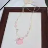 Doce Feriado~ Colar de Contas Concha Dopamina para Mulheres, Design de Nicho, Corrente para Clavícula Litorânea, Acessório para Passeio de Verão