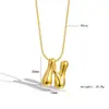 10 Piezas Mínimo 3% de descuento Transfronterizo Globo Burbuja Gordito Collar de 26 Letras Colgante Versátil Simple Accesorio