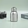 Taza termo pequeña y redonda de acero inoxidable 304 creativa, taza de bolsillo portátil para exteriores, alto valor de color, taza simple y práctica, venta al por mayor