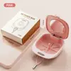 Caja de almacenamiento portátil Dopamine para aparatos dentales con espejo, aparatos invisibles, dentaduras postizas, caja de almacenamiento para alineadores de ortodoncia