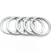 Llavero de Acero Inoxidable 304 Anillo Plano Pulido Anillo Plano Ferretería para Llaveros Llavero Accesorios para Joyería DIY Venta al por Mayor