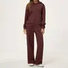 Conjunto de sudadera de estilo europeo y americano para otoño/invierno para mujer, casual y de corte holgado, diseño deportivo, cárdigan con cremallera, grueso y cálido, conjunto de dos piezas