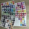 Pegatinas de cuentas de espectro completo de 264 colores compatibles con las cuentas de fusión MARD, pegatinas de etiquetas de colores autoadhesivas para almacenamiento y organización