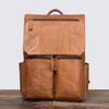 Mochila Retro Europea y Americana para Hombre de Cuero Genuino Piel de Vaca Escarchada Gran Capacidad Bolsa para Computadora Mochila de Viaje para Mujer