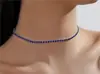Colar Europeu e Americano Simples de Diamante Feminino Corrente de Pescoço Única Fileira Joia Sexy Corrente de Pescoço de Diamante Brilhante Corrente da Clavícula