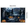 Nuevo Halloween transfronterizo suministros de decoración ambiente de fiesta escena accesorios para fotos bandera fondo banner de Halloween