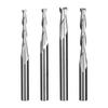 Shanghai Hao acero de tungsteno integral 3.175/4mm fresa espiral de doble filo para tallado de MDF madera maciza sin filo con fresa de 2 filos