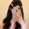 Pinza para el Cabello Geométrico con Lazo Pequeño Fragante Estilo Coreano, Pinza de Pato de Gama Alta y Exquisita, Accesorio para el Cabello Moderno y Versátil
