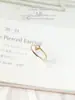 Saia de Cristal de Imitação e Renda Exquisita Simples Versátil Tendência Ins Amarelo Transportador Anel de Luxo Leve Versátil Presente para Mulheres