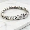 Pulseira Masculina Corrente Cubana Trançada Simples Chicote de Cavalo Estilo Punk Retrô com Design Único, Joia de Hip-Hop Tendência de Nicho