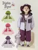 Ropa de cremallera de colores de caramelo a juego para niña Otoño Estilo Occidental Linda Versátil Informal Chaqueta con Capucha Moderna