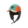 Gorra de Béisbol Cálida Protectora para los Oídos con Impresión de Logo Personalizado, Gorra Estilo Lei Feng para Mujer Otoño e Invierno, Gorra de Punto, Personalización en Pana