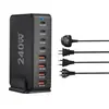 Comercio Exterior Suministro Transfronterizo 800W Carga de Viaje Enchufe de Carga de Escritorio Multipuerto Adaptador Cargador Rápido de Nitruro de Galio Pd