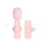 Microfone de lapela sem fio K1K9 rosa um para dois branco celular transmissão ao vivo redução de ruído rádio Mao Mao microfone pequeno