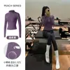 Nova Jaqueta de Yoga de Veludo Pilates Top Justo com Zíper Fitness Corrida Esportes Gola Alta Jaqueta Manga Longa