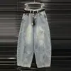 Traje de Mezclilla Nuevo con Lazo Primavera 2026 para Mujer: Chaqueta Corta Retro de Moda de Nicho + Pantalones Largos de Pierna Ancha