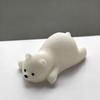 Molde de Silicona Oso Polar Jiahui Mei Oso Acostado Adorno de Velas de Aromaterapia Hecho a Mano Molde para Amasar Yeso DIY