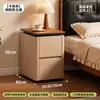 Mesita de noche pequeña de alta gama negra con almacenamiento, nuevo modelo 2026 para dormitorio del hogar, mueble auxiliar pequeño moderno y simple