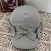 Gorra de béisbol fina de algodón suave con lazo lindo y rejuvenecedor para mujer, gorra transpirable con visera de pato para protección solar de primavera y verano, moderna