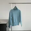 Suéter Pulôver de Gola Alta Estilo Coreano Taochuan Estilo Preguiçoso para Mulheres 25 Inverno Gola de Pelo Suéter Básico Engrossado Yl750-1