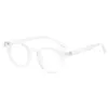 Gafas Redondas Pequeñas de Marco Vintage Bloqueadoras de Luz Azul Sin Graduación Monturas de Gafas de Moda Estilo Calle Ins Gafas de Prescripción 9274