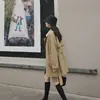 2026 Novo Estilo Coreano Toque de Luxo Comprimento Médio Popular Versátil Estilo Britânico Casaco Trench Coat da Moda Peça de Roupa Externa Feminina Primavera Outono