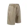 Shorts Casuales Vintage de Moda para Hombre, Shorts Resistentes de Verano, Shorts Retro Americanos Lavados Teñidos con Cera, Shorts para Hombre