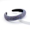 Tiara Barroca Europeia e Americana Mais Vendida Transfronteiriça Coreana Esponja Diamante Completo com Diamante Tiaras Estilo Coreano Borda Larga Tiaras de Strass