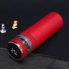 Nova Caneca Térmica Inteligente com Infusor de Chá e Separação de Água com Câmara de Vidro para Chá Caneca Reta Presente para Escritório Caneca com Display de Temperatura