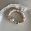 Círculo Intestinal de Perla de Alta Textura Combinación Perfecta Alta Elasticidad Clásico Adorno para la Cabeza de Mujer Elegante Elegante Tejido Suave Sin Pelo de Conejo Anillo para el Cabello