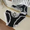 Ropa Interior Sexy Estilo Lolita Japonés Chica Dulce Encaje Sirvienta Suave y Cómoda Bragas de Cintura Baja