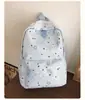 Mochila Escolar para Estudiantes de Secundaria Femeninas, Estampado de Estrellas, Estilo Coreano, Mochila Ins de Nicho, Mochila Estilo Bosque para Estudiantes Universitarias