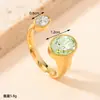 Anillo de apertura de acero de titanio transfronterizo europeo y americano, simple, geométrico, fundición, ovalado, incrustado, anillo de circón, joyería de oro de 18k, venta al por mayor