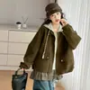 Casaco de outono estilo coreano para meninas 2026 nova jaqueta estilosa para meninas mais velhas, sobretudo moderno, moda casual de outono para crianças