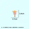 Parche de Resina de Nube Estrella de Dibujos Animados Hecho a Mano DIY Moda Simple Funda de Teléfono Pinza para el Cabello Accesorios Crocs