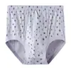 Pantalón Corto de Algodón Puro con Hilo Comprimido en la Entrepierna Delantera en Forma de U para Hombre, Tejido de Primavera, Talla Grande para Mediana Edad y Mayores, Cabezal de Pantalón Corto