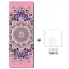 Tapete de Yoga 5mm 80cm Antiderrapante Camurça + Borracha À Prova de Som e Choque Tapete de Dança Fitness Alargado Antiderrapante Transfronteiriço