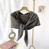 Xale de diamante de dupla face espesso de inverno, pode usar xale de diamante, cachecol de lã tricotado simples coreano, feminino, outono e inverno, lazer