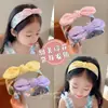 Diadema Floral de Estilo Coreano para Niñas con Ala Ancha y Lazo, Linda Diadema de Orejas de Conejo para Niñas, Suave con el Cabello