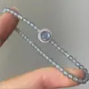 Pulsera de Abalorios "Cielo Estrellado Azul" Imitación Aguamarina, Pulsera de Diseño de Nicho para Instagram, Regalo Sencillo para el Día de la Madre