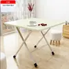 Mesa Plegable, Mesa de Comedor Plegable, Mesa de Estudio para Dormitorio de Residencia Estudiantil, Mesa de Comedor para el Hogar, Mesa para Exteriores, Ampliada y Reforzada para Uso en Puesto