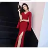 Vestido de Anfitriã para Mulheres 2026 Novo Estilo, High-End, Simples e Elegante, Vestido para Brinde, Vestido de Noiva, Noivado, Festa de Retorno, Gracioso