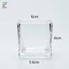 Copo de Vidro Espesso Estilo Escandinavo Transparente Vazio Copo Redondo para Fragrância Fundo Espesso Recipiente para Vela de Aromaterapia DIY